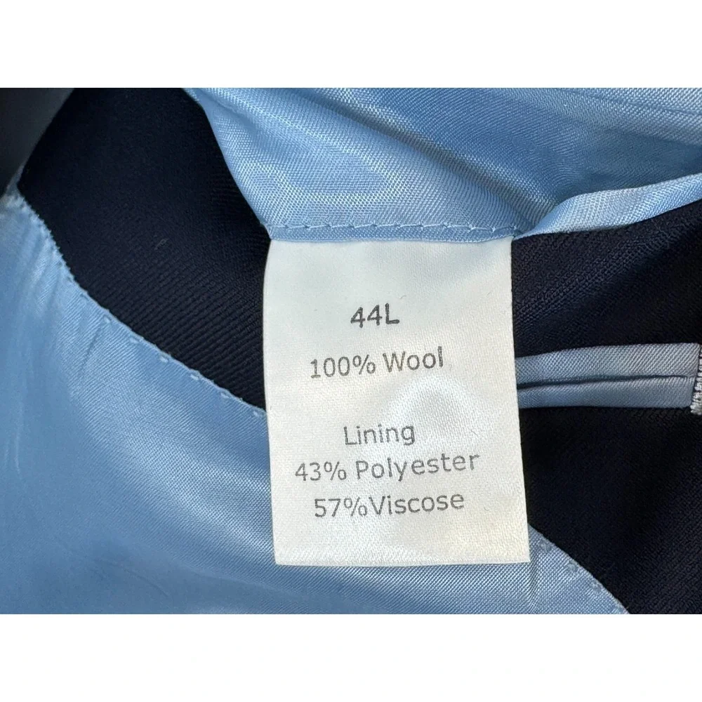 Charles Tyrwhitt 3Pc Twill Jacket‎ Pant Vest Men 44L NWT NWOT Taylored Fit Navy